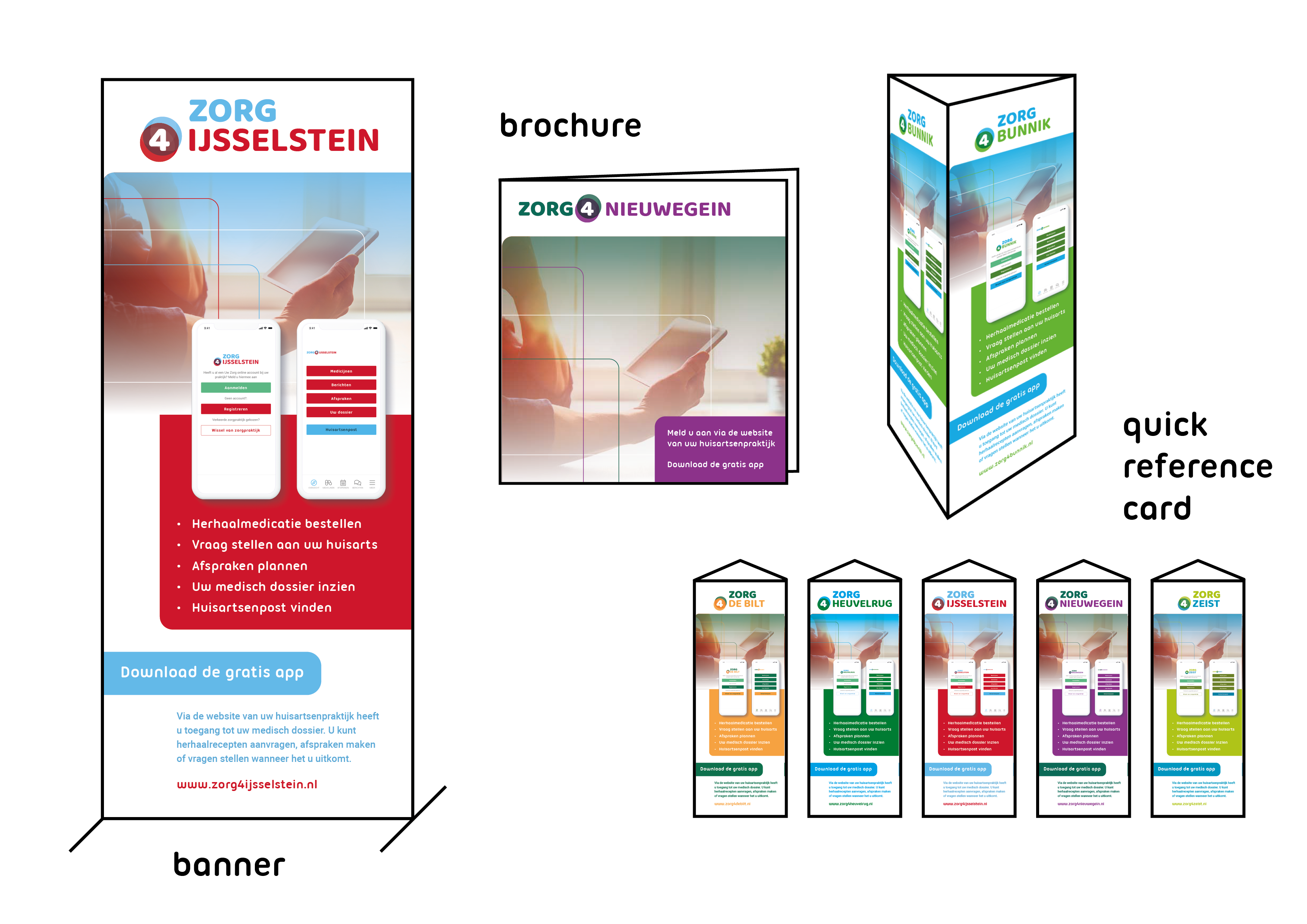 Promotiematerialen Zorg4-app